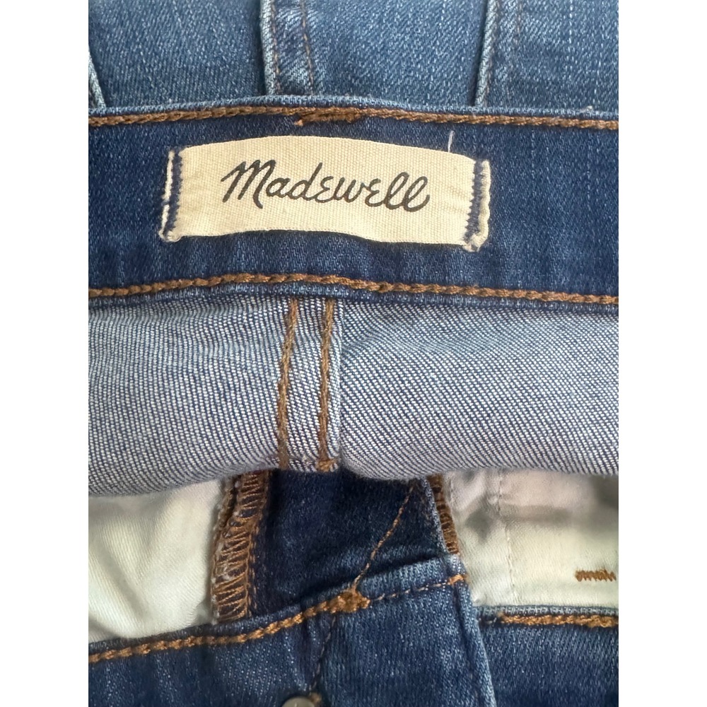 Madewell 10" Roadtripper Skinny Jeans‎ Women's Size 26 Ripped Knee Raw Hem Denim - Picture 4 of 6